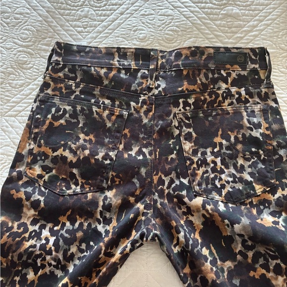 NWOT AG Adriano Goldschmied Printed Sateen Farrah Skinny Ankle Pants - 30 - Picture 4 of 7